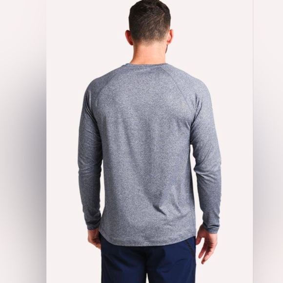 Rhone Reign Long-Sleeve T-Shirt Size XL in Heather Gray - Picture 2 of 7